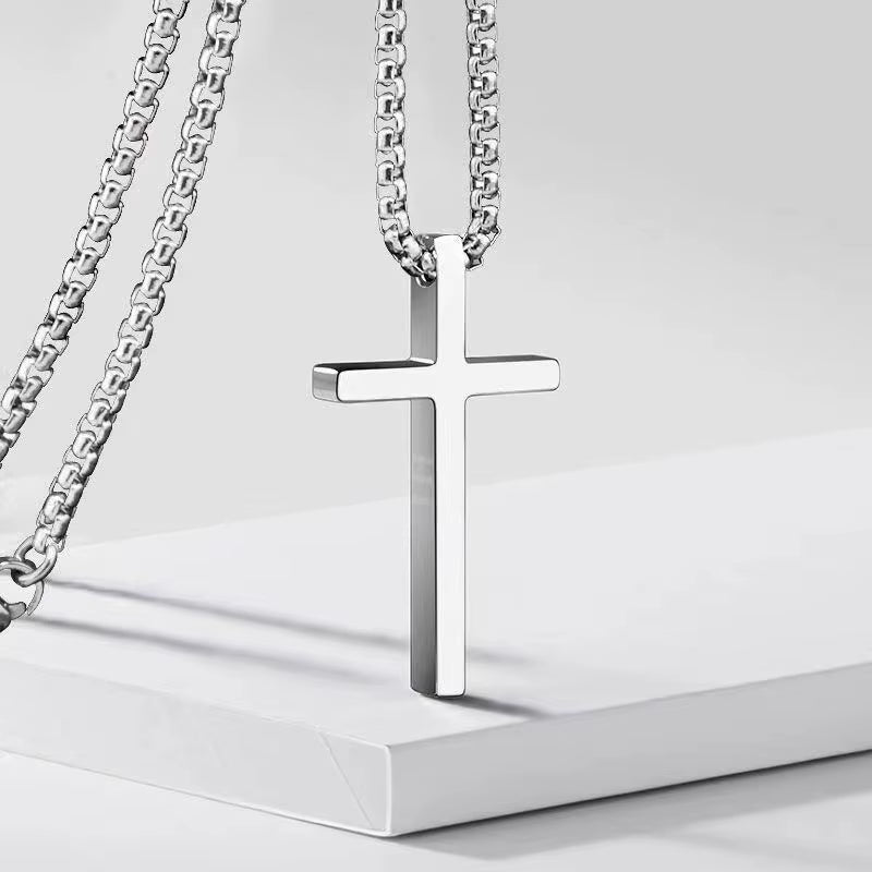 Cross Necklace Titanium Steel 