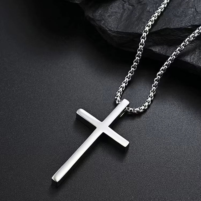 Cross Necklace Titanium Steel 