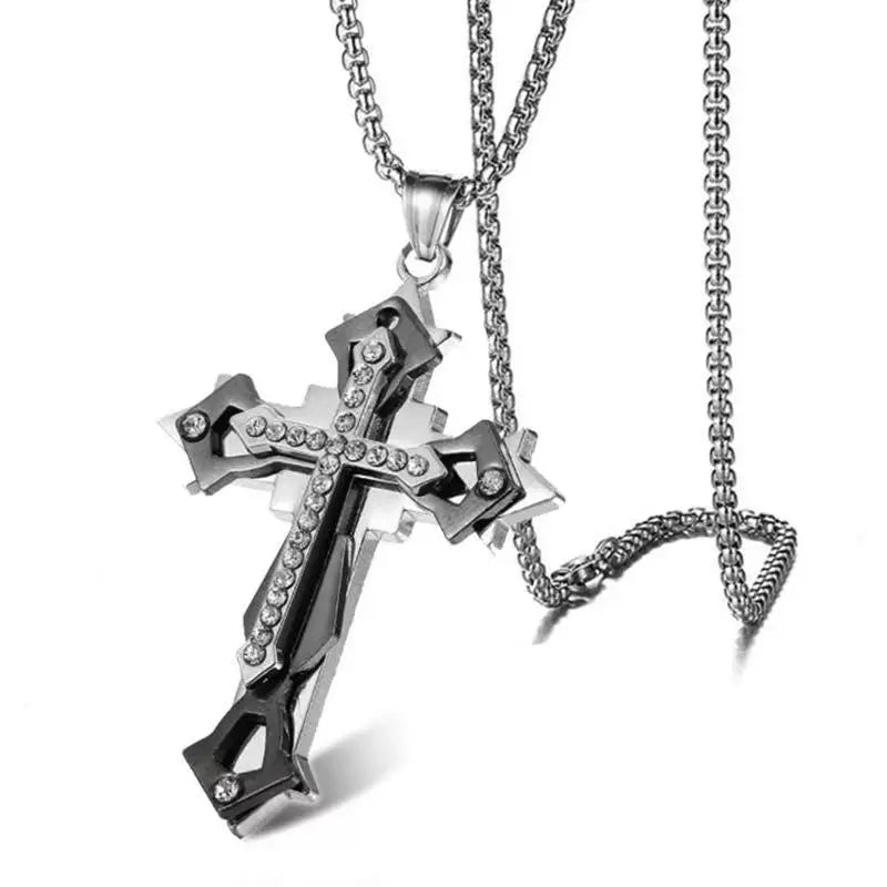 Titanium Steel Cross Necklace
