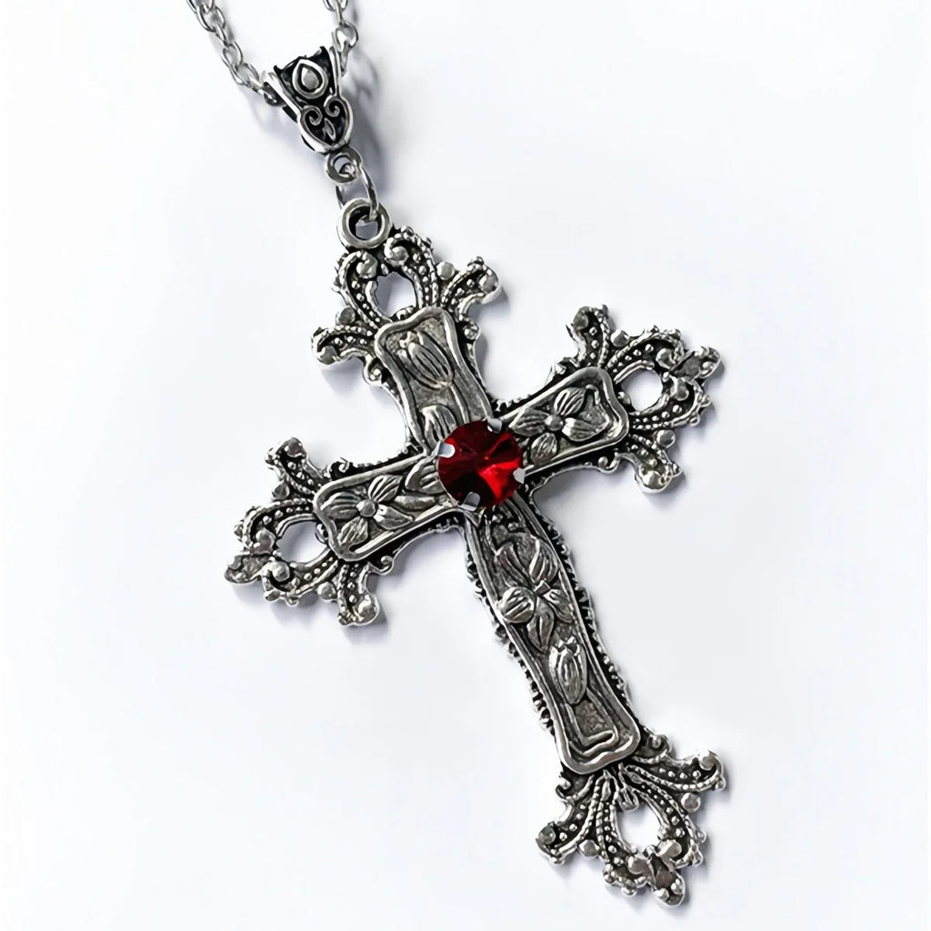 Crystal Cross Pendant Necklaces