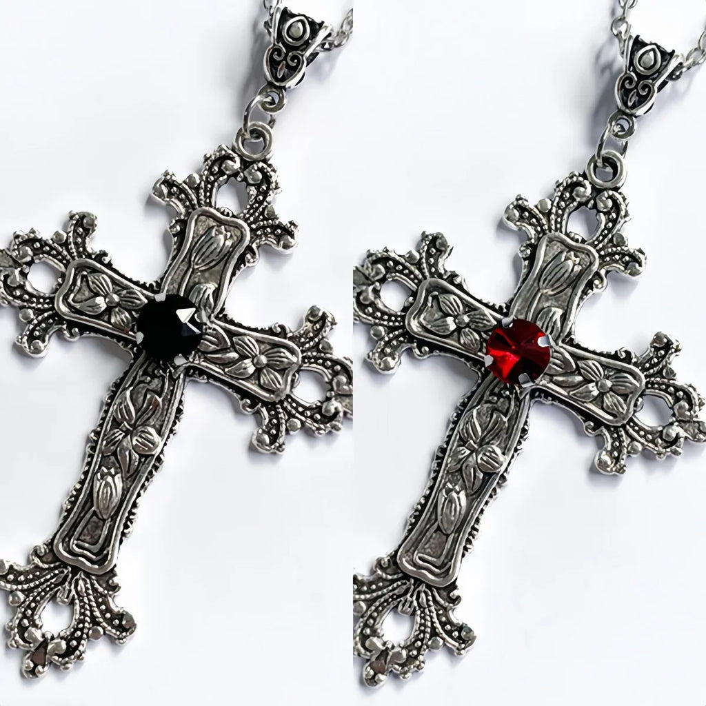 Crystal Cross Pendant Necklaces