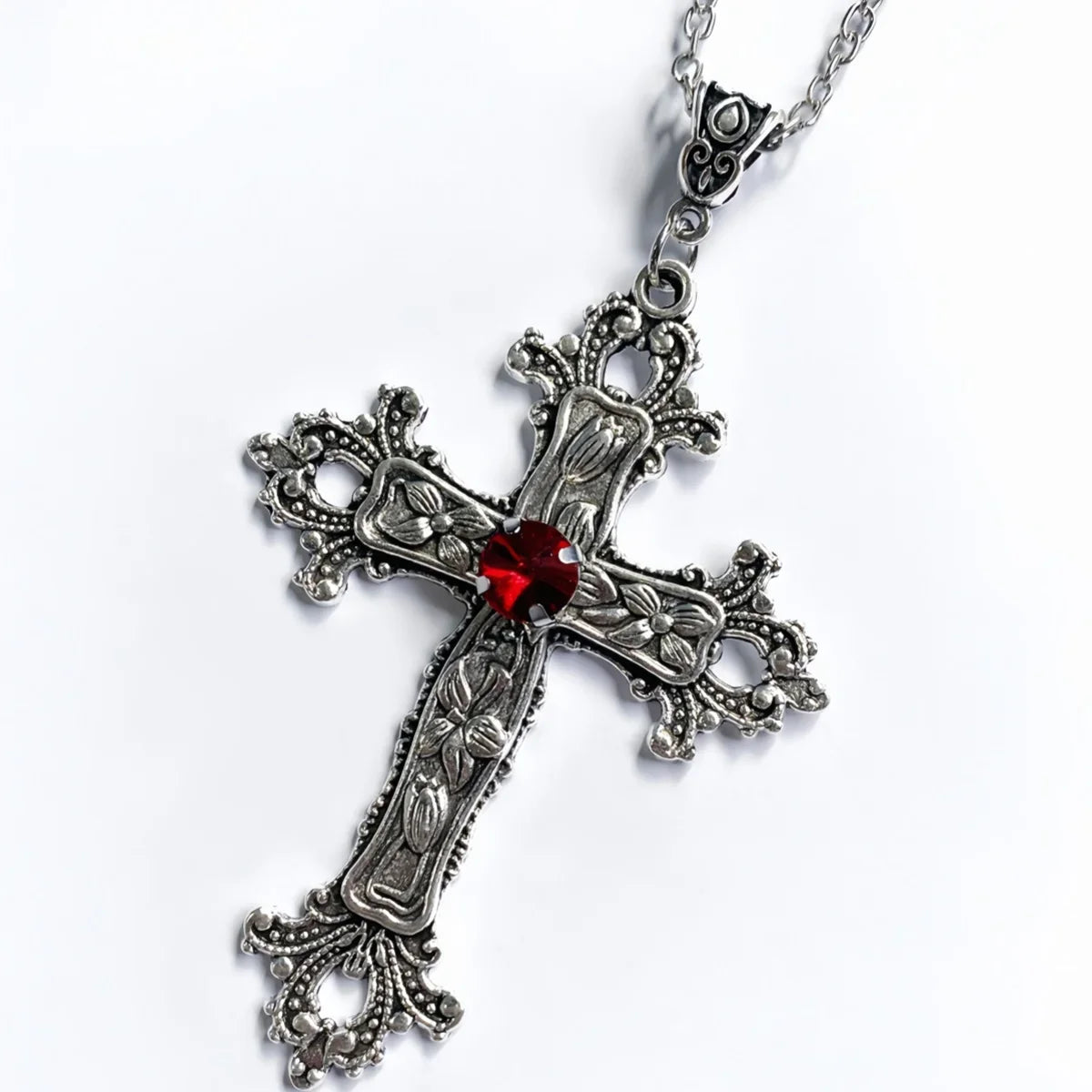 Crystal Cross Pendant Necklaces