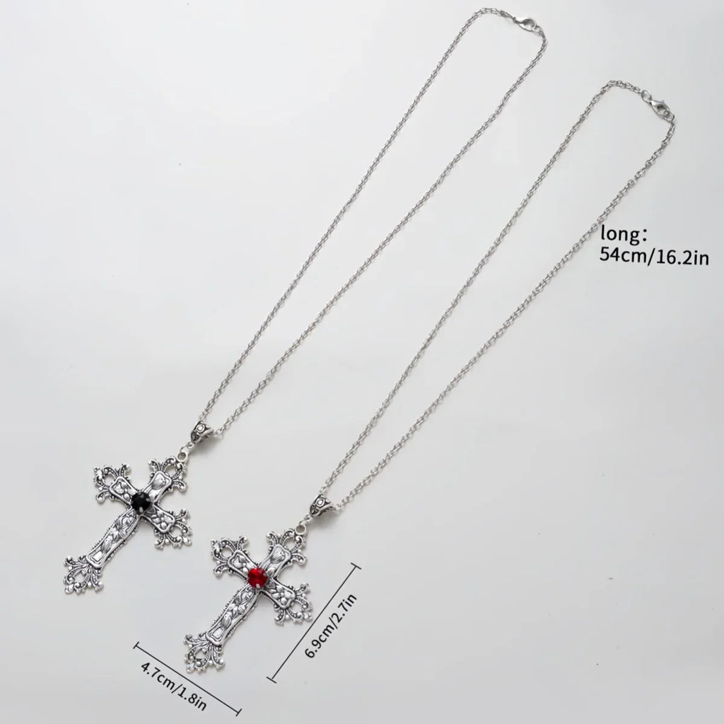 Crystal Cross Pendant Necklaces
